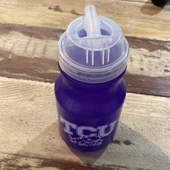 TCU HORNED FROGS WATER BOTTLE W/ CLEAR NIPPLE TOP IN PICS! GREAT CONDITION! - Picture 5 of 5